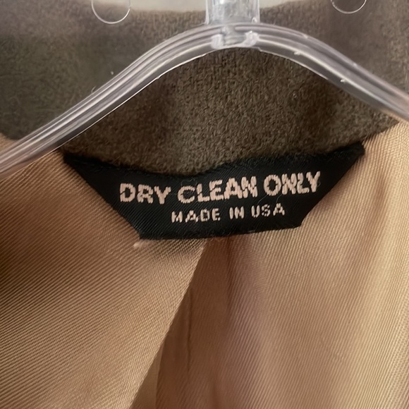 Vintage Bill Blass Khaki Green Camel Hair Blazer 43 long - Picture 8 of 15